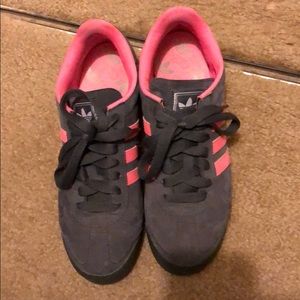 Adidas. Gray and pink in great condition.